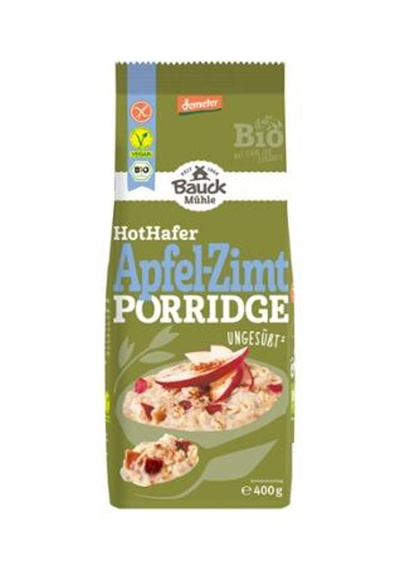 Produktfoto zu Porridge HotHafer Apfel-Zimt, ungesüßt, glutenfrei