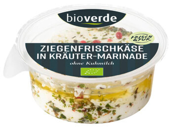 Produktfoto zu Ziegen-Frischkäse in Kräuter-Mar. m.rosa Pfeffer, 100g