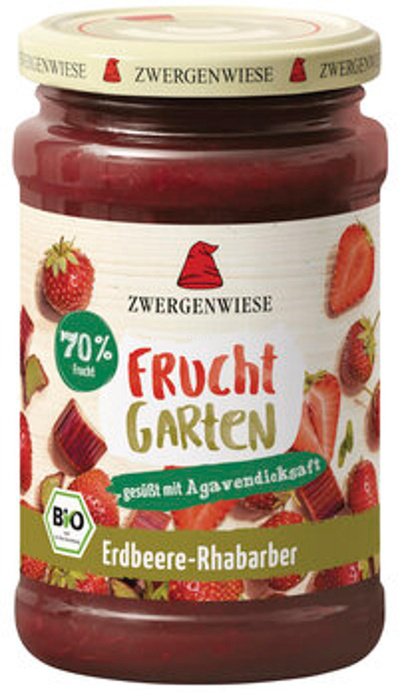 Produktfoto zu FruchtGarten Erdbeere-Rhabarber 225g