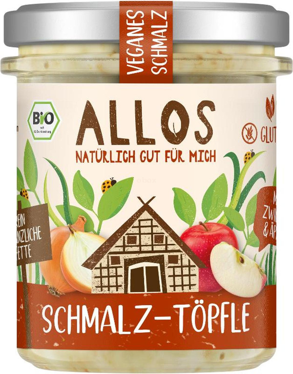 Produktfoto zu Schmalz-Töpfle mit Zwiebeln und Äpfeln
