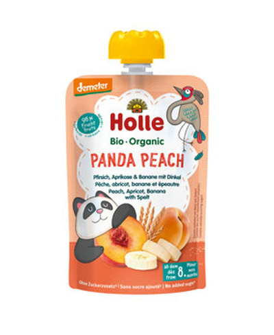Produktfoto zu Panda Peach - Pouchy Pfirsich, Aprikose & Banane