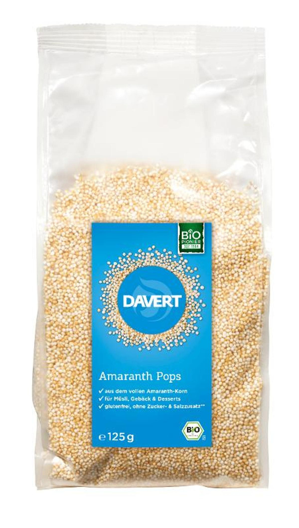 Produktfoto zu Amaranth Pops, glutenfrei für Müsli, Joghurt & Co.