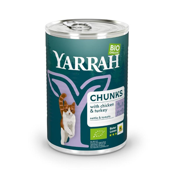 Produktfoto zu Katzenfutter Dose Bröckchen Huhn & Truthahn 12x405g