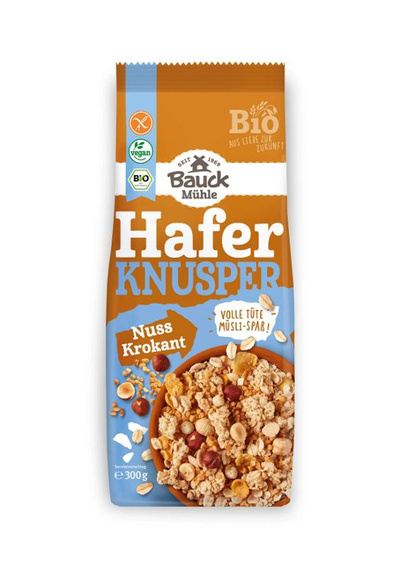 Produktfoto zu Hafer Knusper Müsli Nuss Krokant, glutenfrei