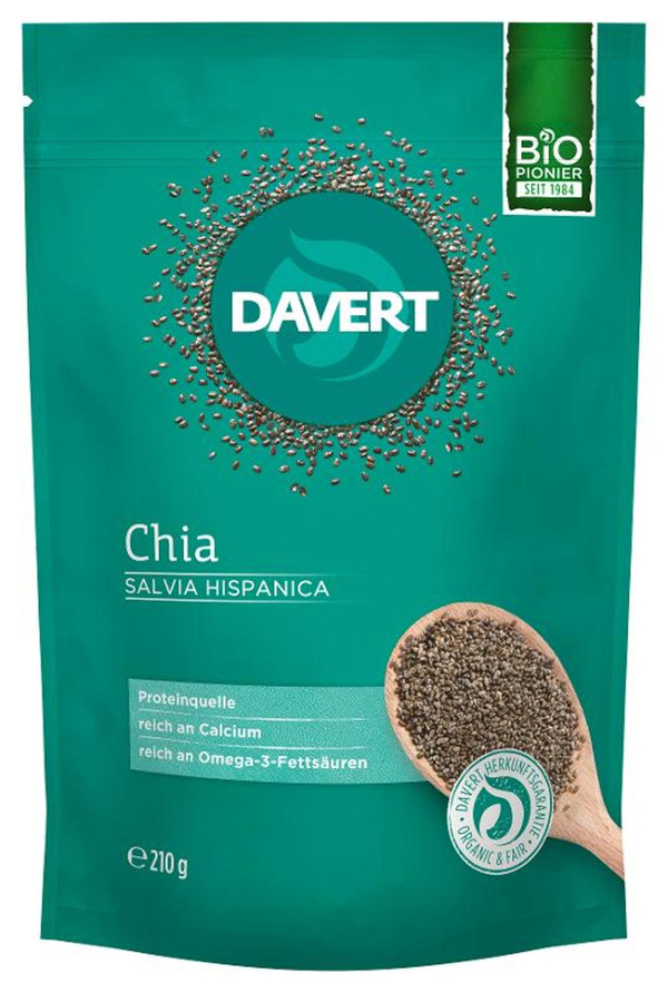 Produktfoto zu Chia Wertvolle Samen 210g vegan