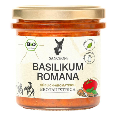 Produktfoto zu Brotaufstrich Basilikum Romana 150g