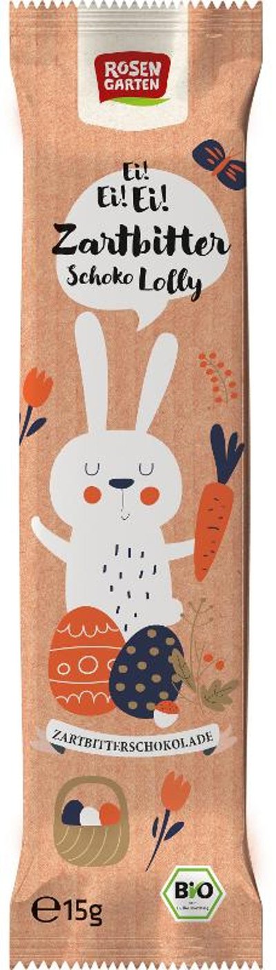 Produktfoto zu Zartbitter-Lolly Hase, 15g