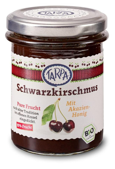 Produktfoto zu Tarpa Schwarzkirschmus mit Akazienhonig