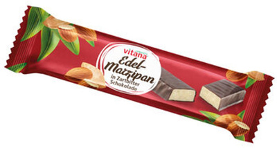 Produktfoto zu Edel Marzipan Riegel in Zartbitter Schokolade 40g