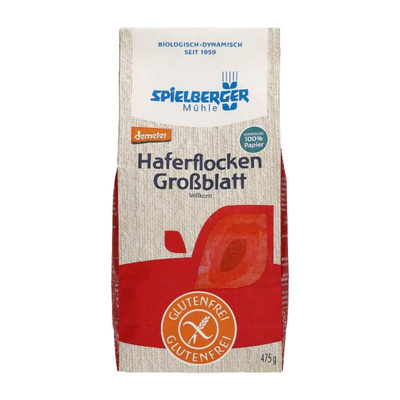 Produktfoto zu Glutenfreie Haferflocken Großblatt, Demeter