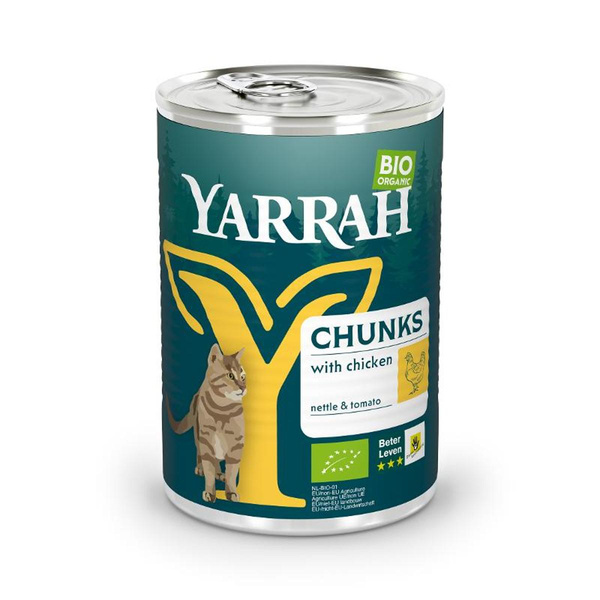 Produktfoto zu Katzenfutter Dose Bröckchen Huhn 12x405g