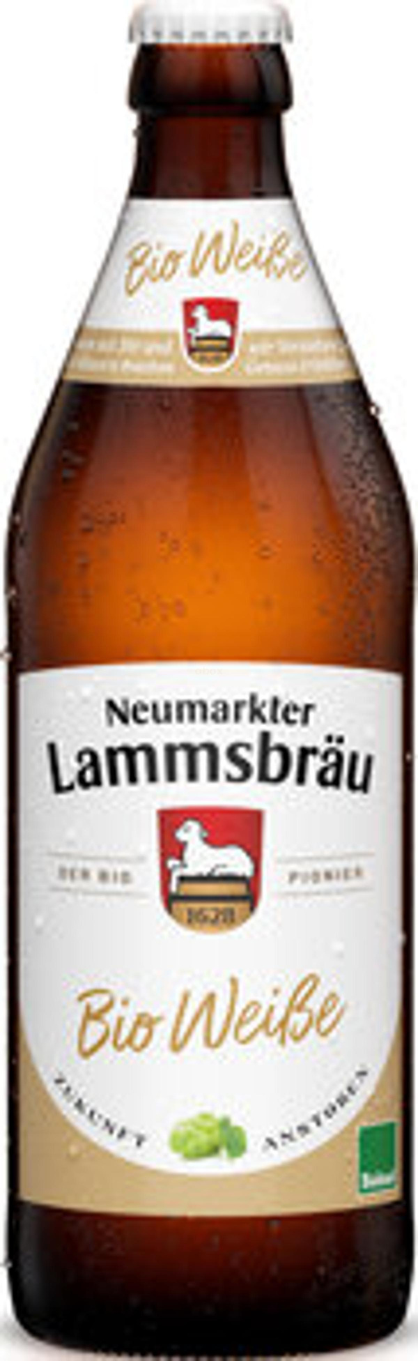 Produktfoto zu Lammsbräu Weiße, Hefeweizen hell, naturtrüb 0,5l