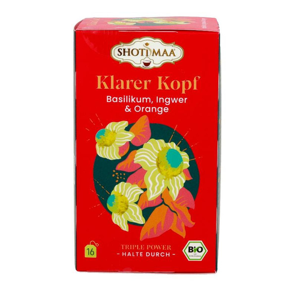 Produktfoto zu Klarer Kopf - Basilikum Ingwer Orange Gewürztee