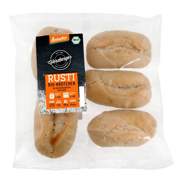 Produktfoto zu Demeter Rusti 5er Beutel Aufbackware, 250g