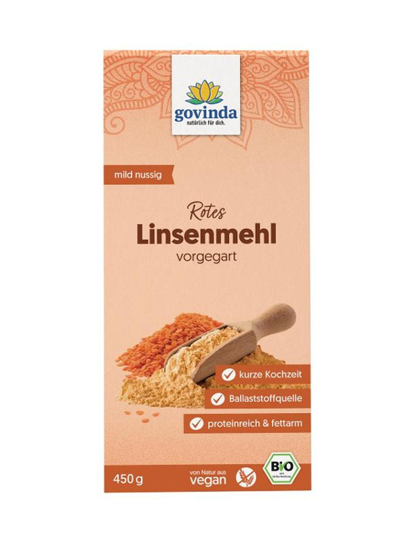 Produktfoto zu Rotes Linsenmehl, vorgegart 450g