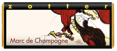 Produktfoto zu Marc de Champagne Schokolade Zotter 70g