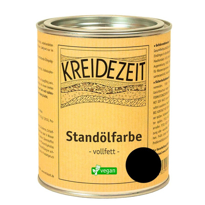 Produktfoto zu Standölfarbe vollfett 0,75l -schwarz-