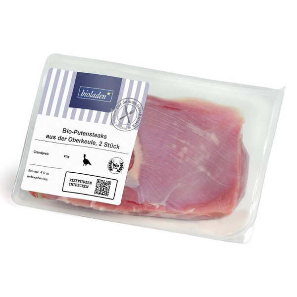 Produktfoto zu Putensteak a.d. Oberkeule  2 Stück ca 300g_Packung