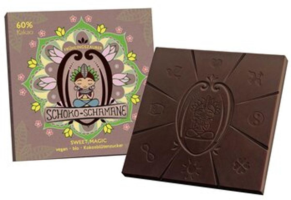 Produktfoto zu Schokolade Schoko Schamane Frühlingszauber 60%