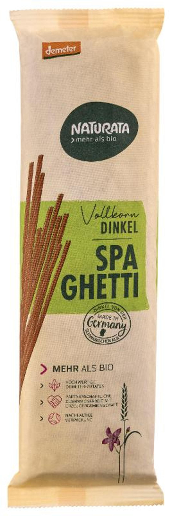 Produktfoto zu Dinkel-Vollkorn-Spaghetti 500g