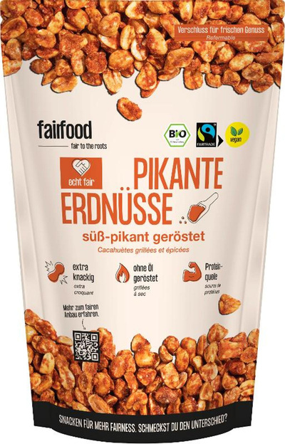 Produktfoto zu Pikante Erdnüsse, süß-pikant, geröstet
