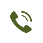 Ein Symbol eines Telefonhörers mit Wellenlinien, die Kommunikation oder einen Anruf darstellen.