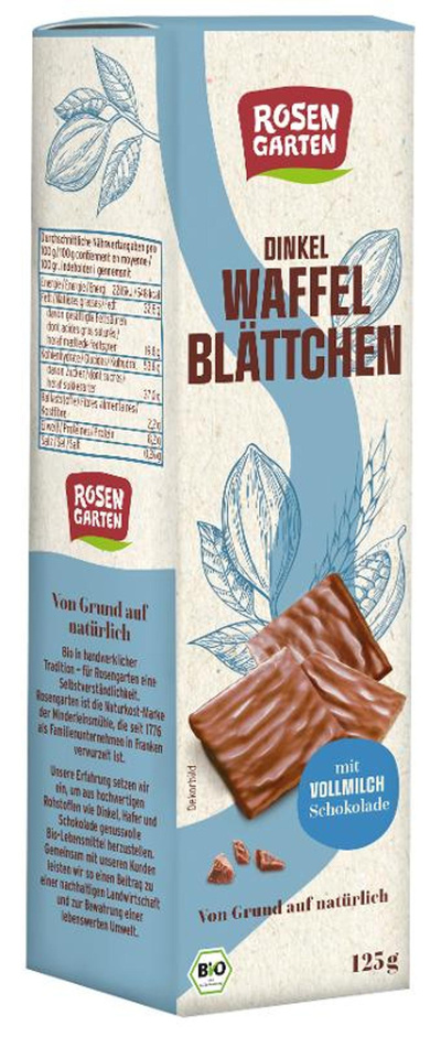 Produktfoto zu Dinkel Waffelblättchen Vollmilch