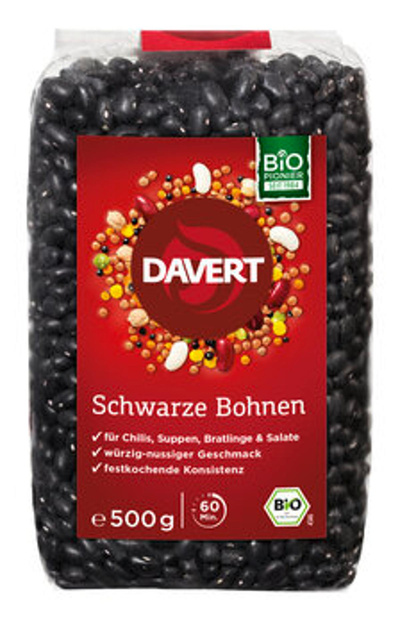 Produktfoto zu Bohnen schwarz 500g