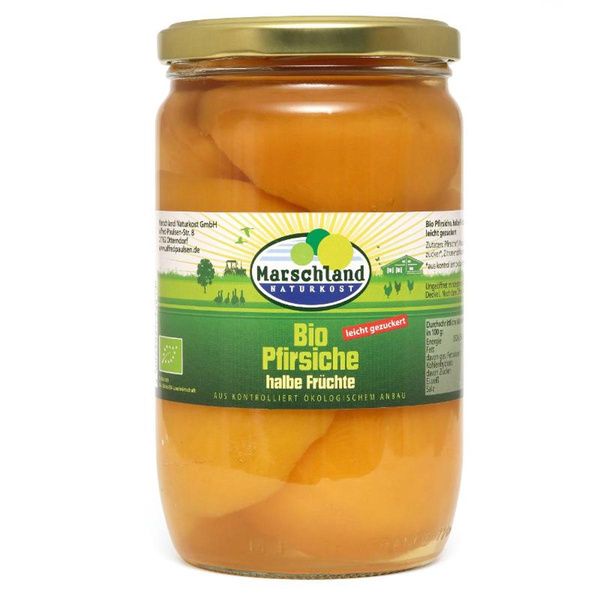Produktfoto zu Pfirsiche, halbe Frucht Glas 720ml