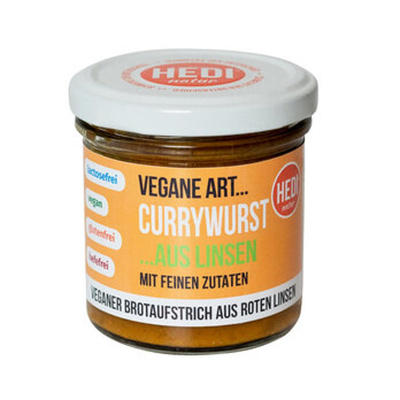 Produktfoto zu Vegane Art Currywurst mit feinen Zutaten