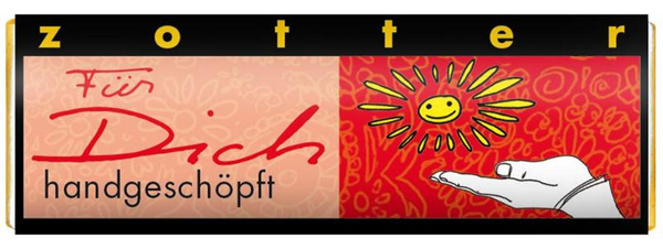 Produktfoto zu Handgeschöpfte Schoko-Mini Für Dich - Nougat Varia