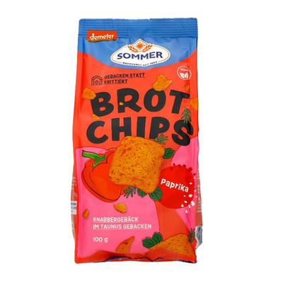 Produktfoto zu Brot Chips Paprika & Chili, Demeter