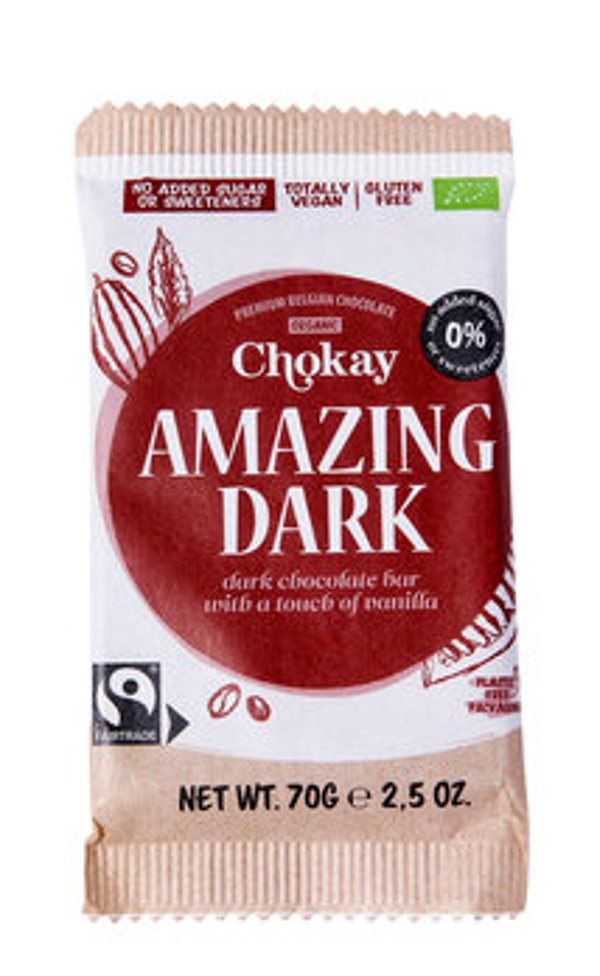 Produktfoto zu Chokay Bar Dark, Zartbitterschokolade, Fairtrade
