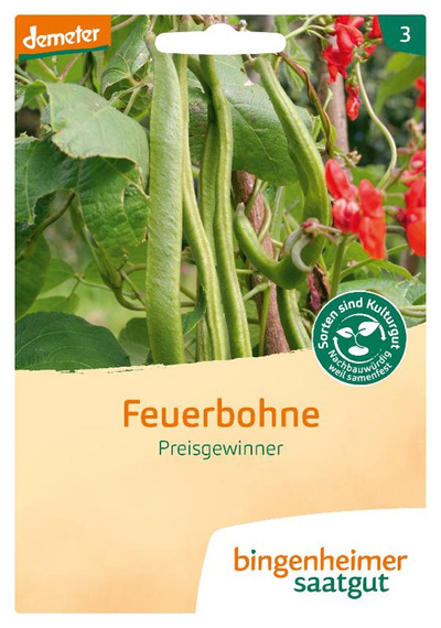 Produktfoto zu Saatgut Feuerbohne Preisgewinner