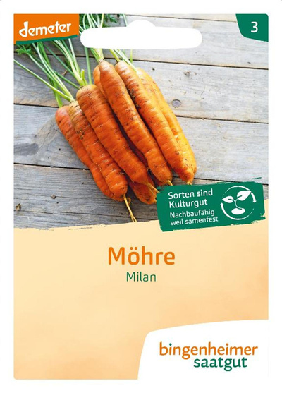 Produktfoto zu Saatgut Möhre Milan