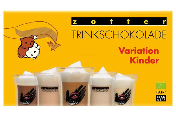 Produktfoto zu Trinkschokolade Variation Kinder Zotter 110g