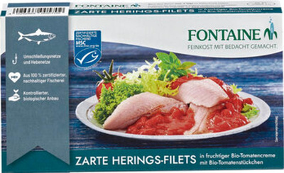 Produktfoto zu Zarte Heringsfilets 200g
