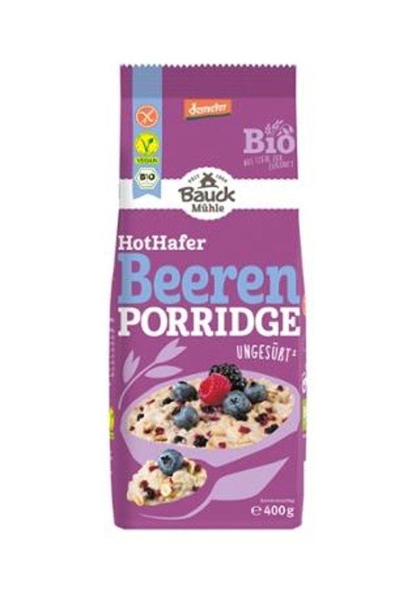 Produktfoto zu Porridge HotHafer Beere, ungesüßt, Demeter  400g