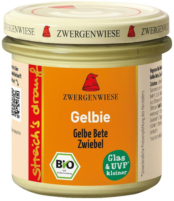 Produktfoto zu streichs drauf - Aufstrich Gelbie 135g
