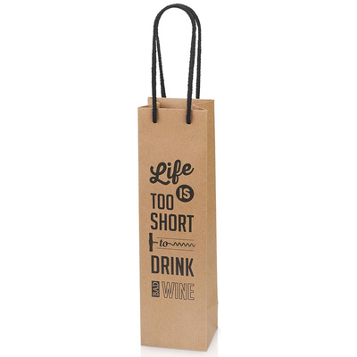 Produktfoto zu Tasche Wein "Life is ..." 1er