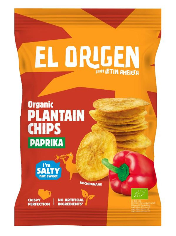 Produktfoto zu Kochbananen Chips mit Paprika