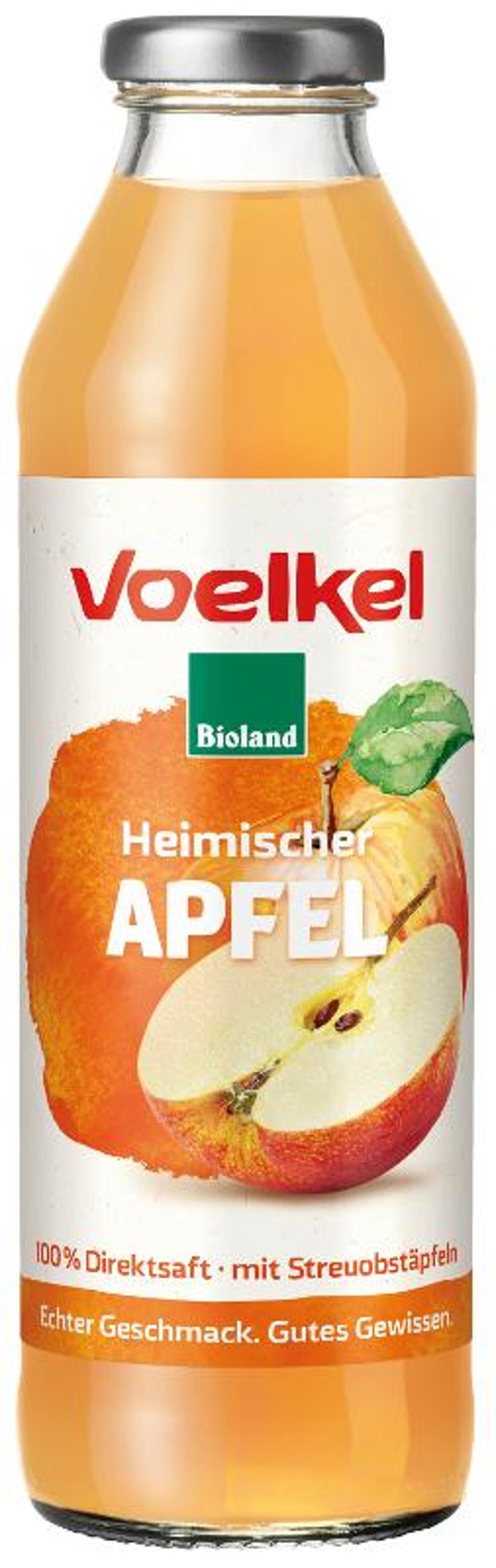 Produktfoto zu Heimischer Apfel 100% Direktsaft Bioland Streuobst 0,5L