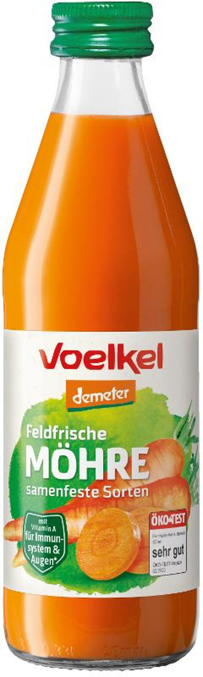 Produktfoto zu Feldfrischer Möhrensaft 0,33