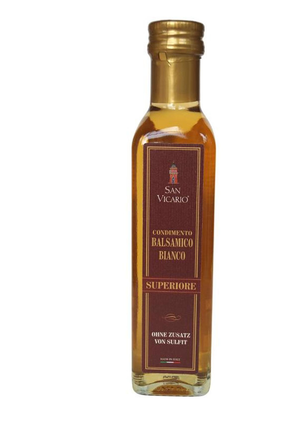 Produktfoto zu Balsamico Bianco Superiore (ohne Sulfitzusatz) 250ml