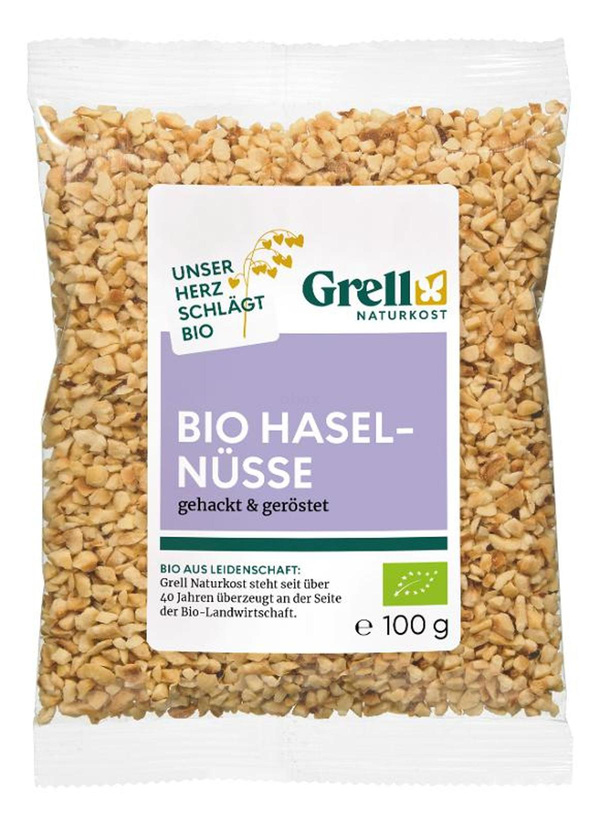Produktfoto zu Haselnußkerne gehackt geröstet 100g