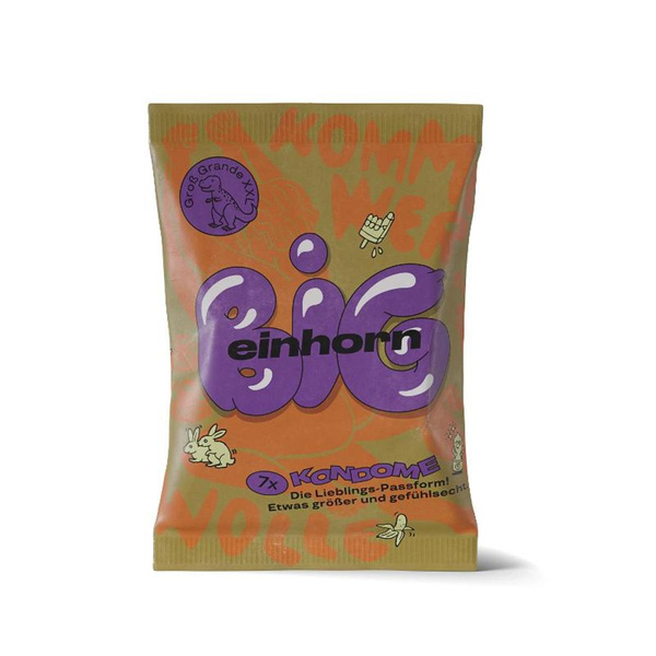Produktfoto zu einhorn Kondome 7er BIG