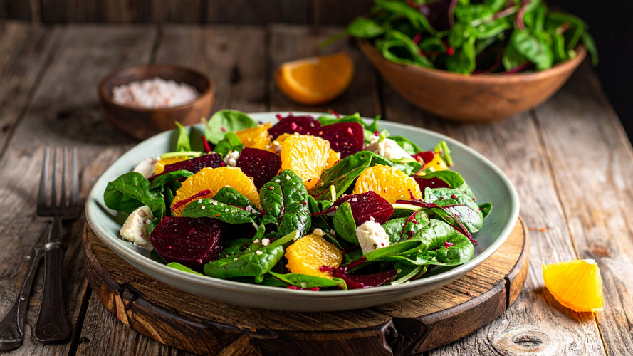 Rezeptbild für Wintersalat mit Rote Bete und Orange