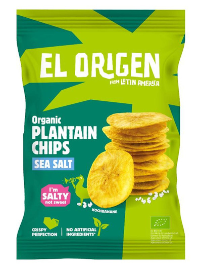 Produktfoto zu Kochbananen Chips mit Meersalz