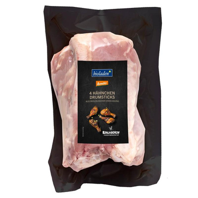 Produktfoto zu b*Hähnchen-Drumsticks 4 St. ca. 400g, ungewürzt