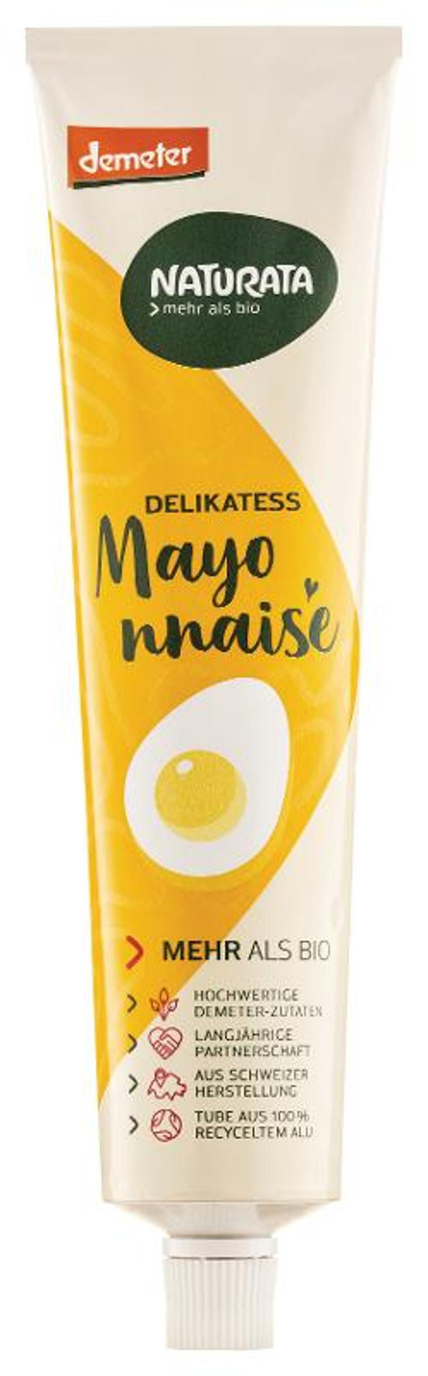 Produktfoto zu Delikatess Mayonnaise, mit Ei (Tube) 185ml